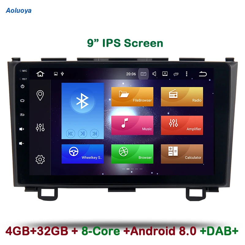 Aoluoya IPS 4G RAM 32G ROM Octa Core Android 8 0 автомобильный dvd плеер для HONDA CR V CRV 2007 2008 2009 2010 2011 радио