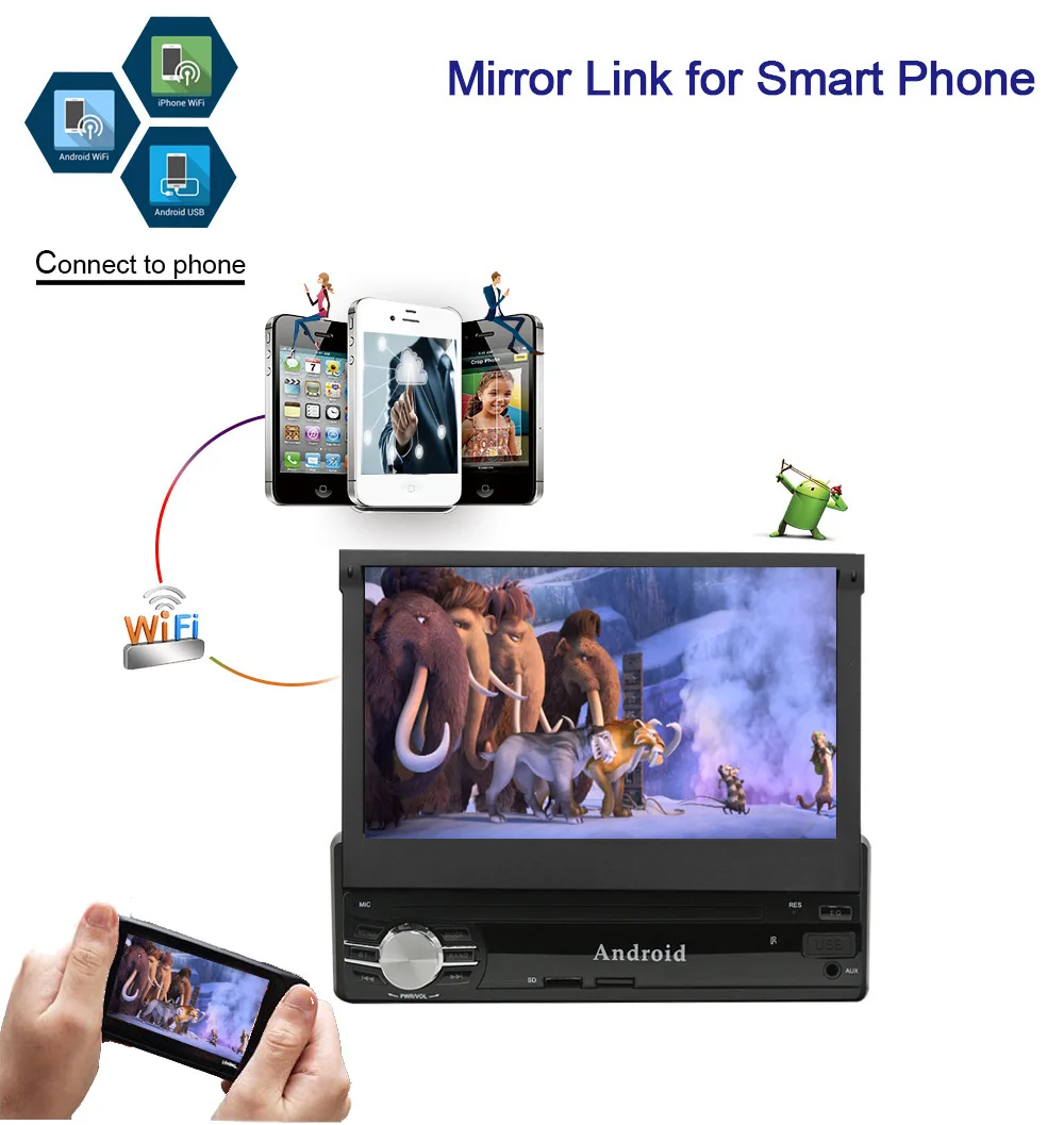Один 1 Din Android 8,0 4 ядра универсальный автомобильный DVD gps Мультимедиа 7 дюймов емкостный кассетный плеер Wi Fi Bluetooth