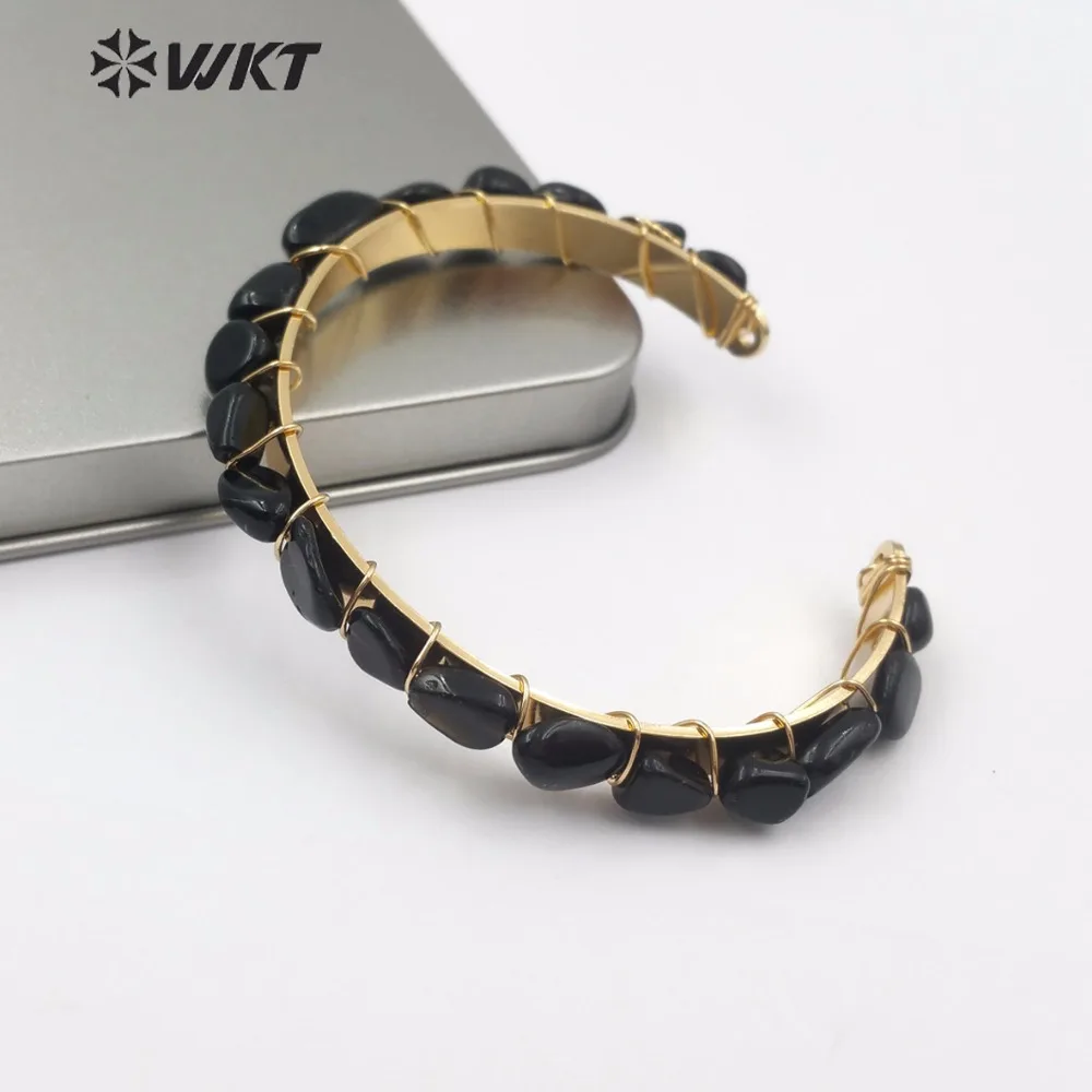 Женский браслет с необработанными драгоценными камнями|Браслеты шармами| |