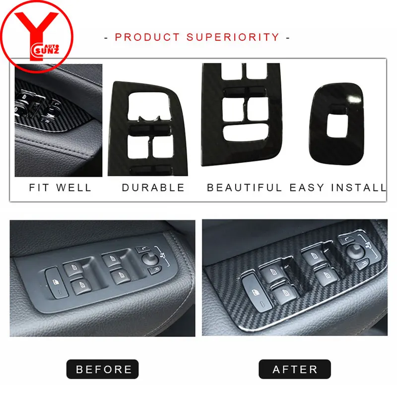 ABS углеродный подлокотник для автомобилей Подлокотник Крышка volvo xc60 2017 2018