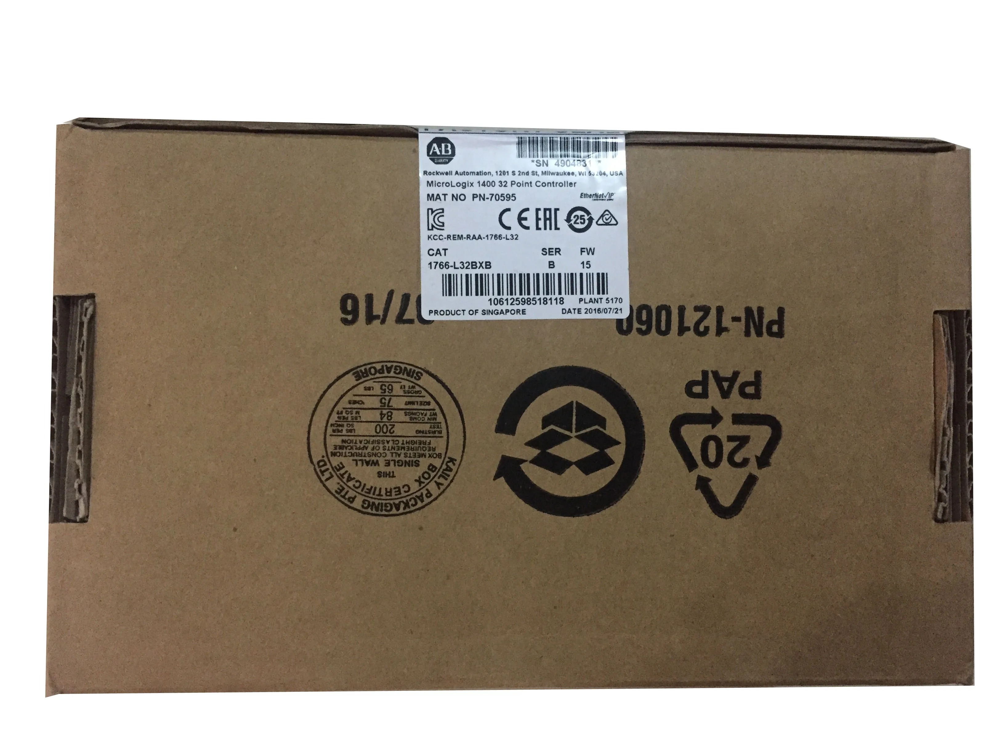 Новый маленький программируемый логический контроллер MicroLogix 1400 1766 L32BXB l32bxb 2