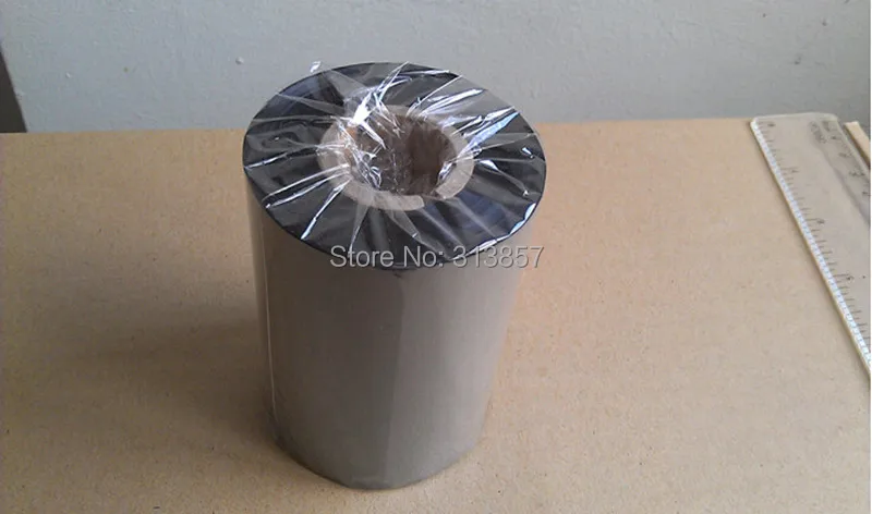 Термотрансферный принтер бумажные бирки восковая лента UR110 70 мм х 300 м для