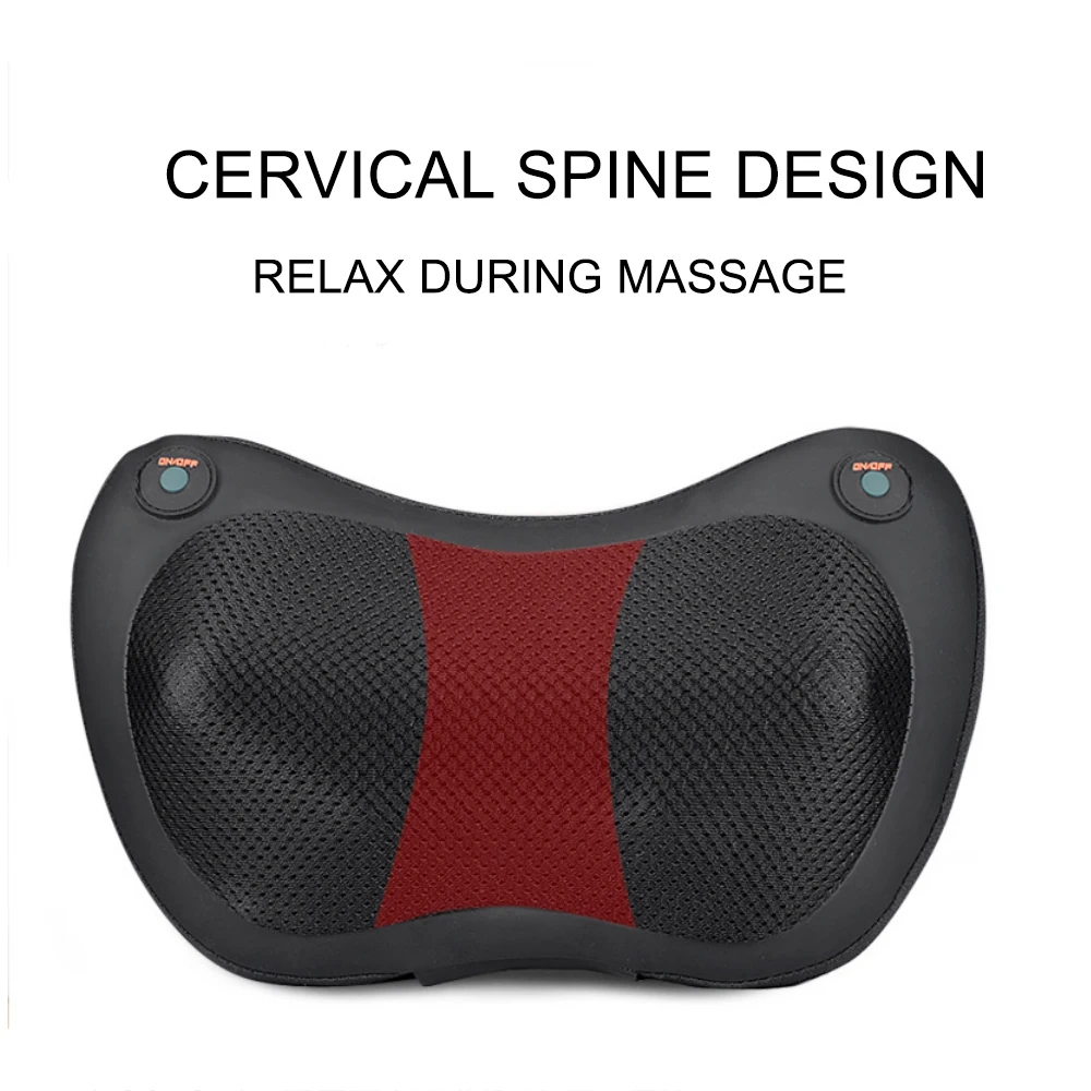 8/4 головки массажер для спины шеи Электрический автомобильный Массажер подушка