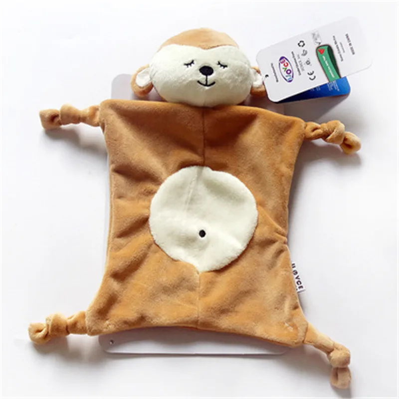 Popular Babies Plush Soothing Comfort Towel Cute Cartoon Animals Shape Panda Care Blanket Baby Security Toys | Мать и ребенок