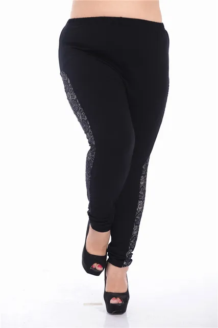 Plus Size to 4XL Sexy Slim Lace Side 