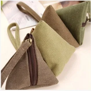 Мода небольшой мини Винтаж строка башня новый портмоне Для женщин Холст молнии