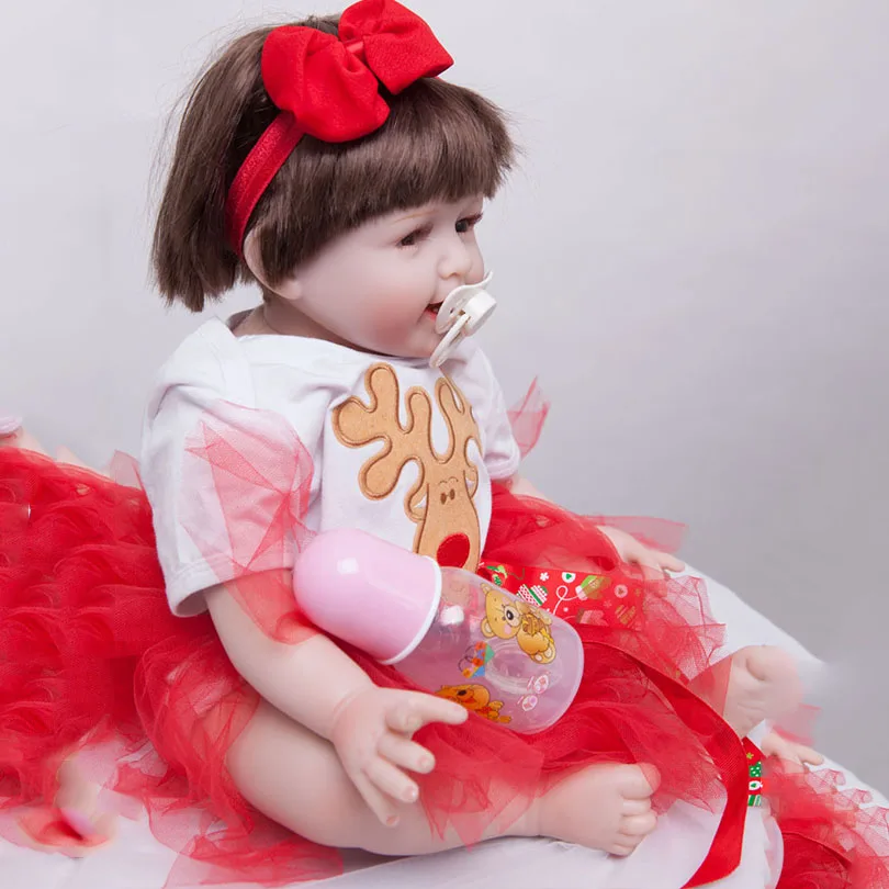 Новинка 2017 года силиконовые куклы для новорожденных девочек хлопковые игрушки