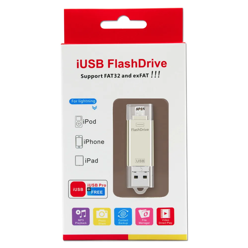KISMO металлический USB флеш-накопитель 3 в 1 OTG 32 ГБ 64 USB-накопитель для iphone 6 7 8 Plus Samsung A3
