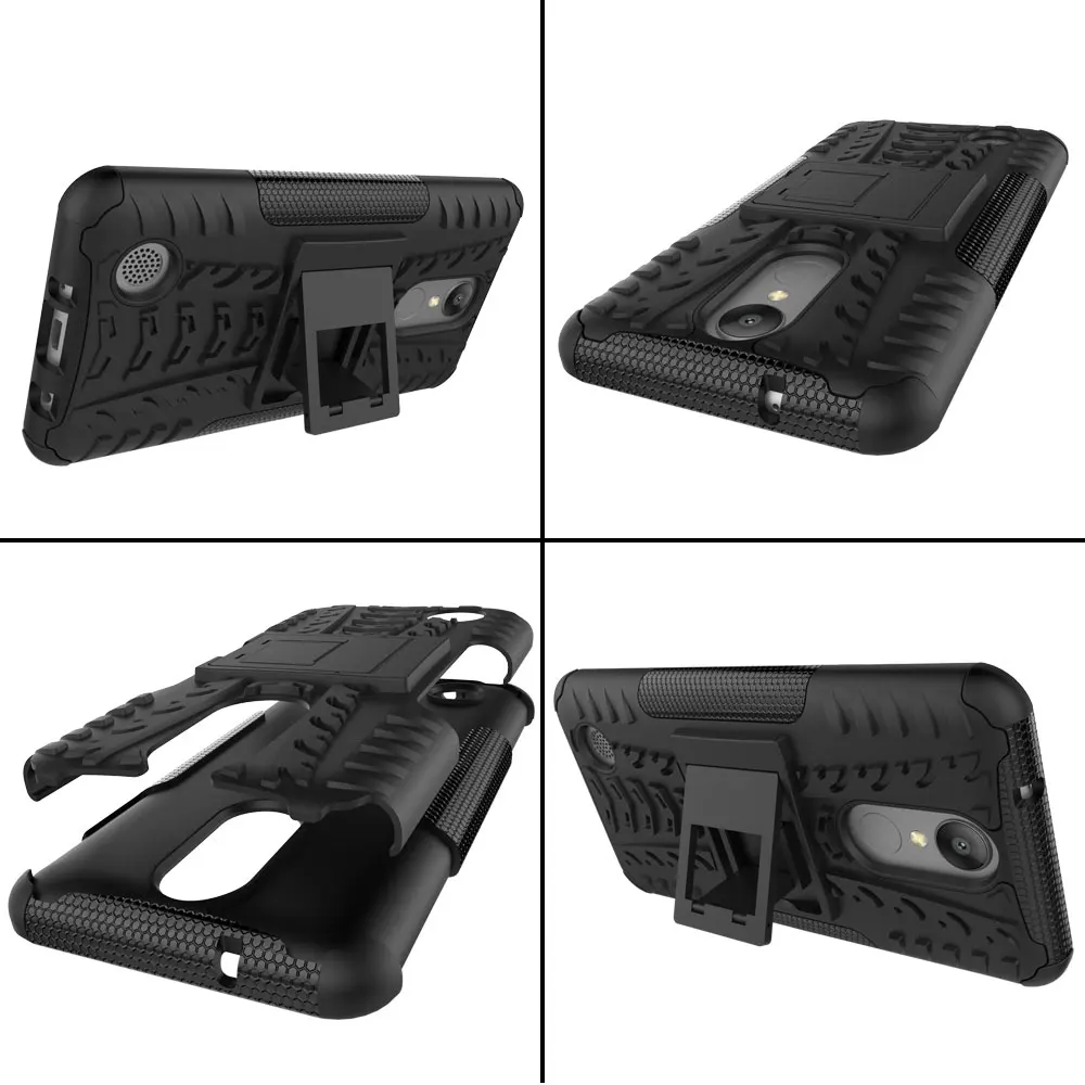 Cases For LG K8 2017 Fundas 5.0&quot TPU &amp PC Dual Armor Capa Hard Silicone Coque Back Cover V3 / Phone Case |