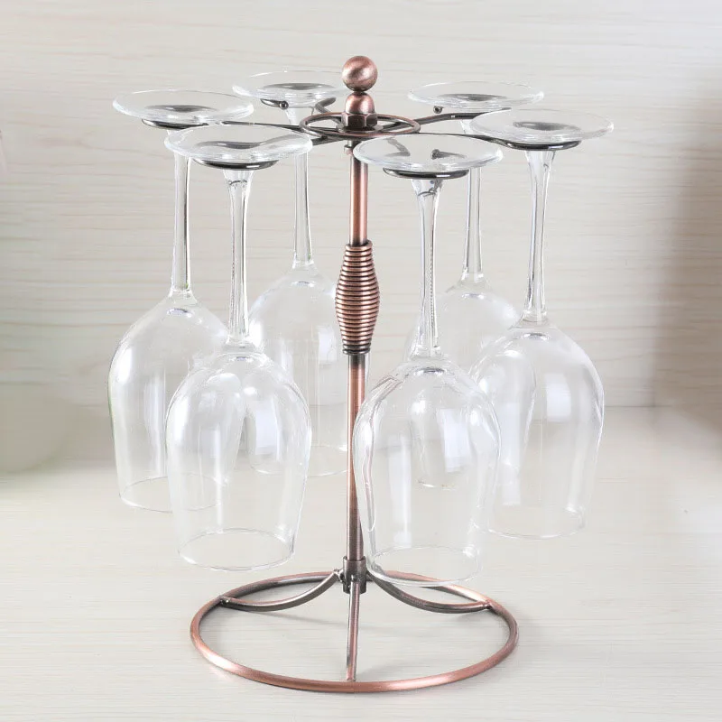

Nordic Style Hanging Wine Glass Rack Upside Down Goblet Rack Cup Holder Wrought Iron Metal WineGlass Holders Stand