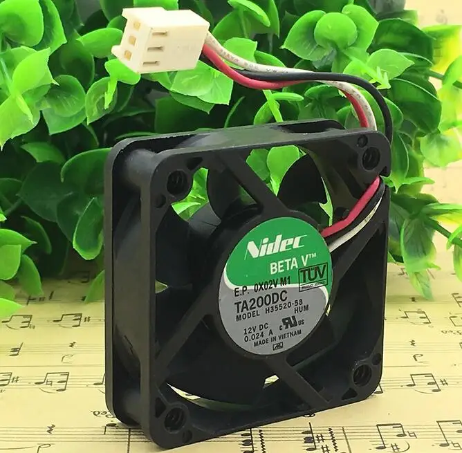 NIDEC TA200DC H35520-58 12V 0.024A 5 см 5015 50*50*15 мм 3 провода крайне низкий уровень шума вентилятора