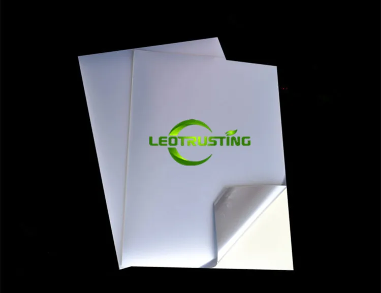 

Leotrusting New A4 Size 210mmx297mm Milk Matt Silver Metallic Sticker Color Printed PVC A4 Adhesive Sticker for Inkjet Printer