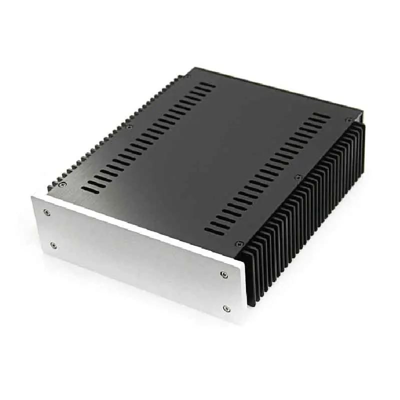 KYYSLB BZ2307 чехол для усилителя коробки 226,5*70*271 мм домашний аудио полностью алюминиевый усилитель шасси охлаждения на обоих Сиде с терминалом RCA