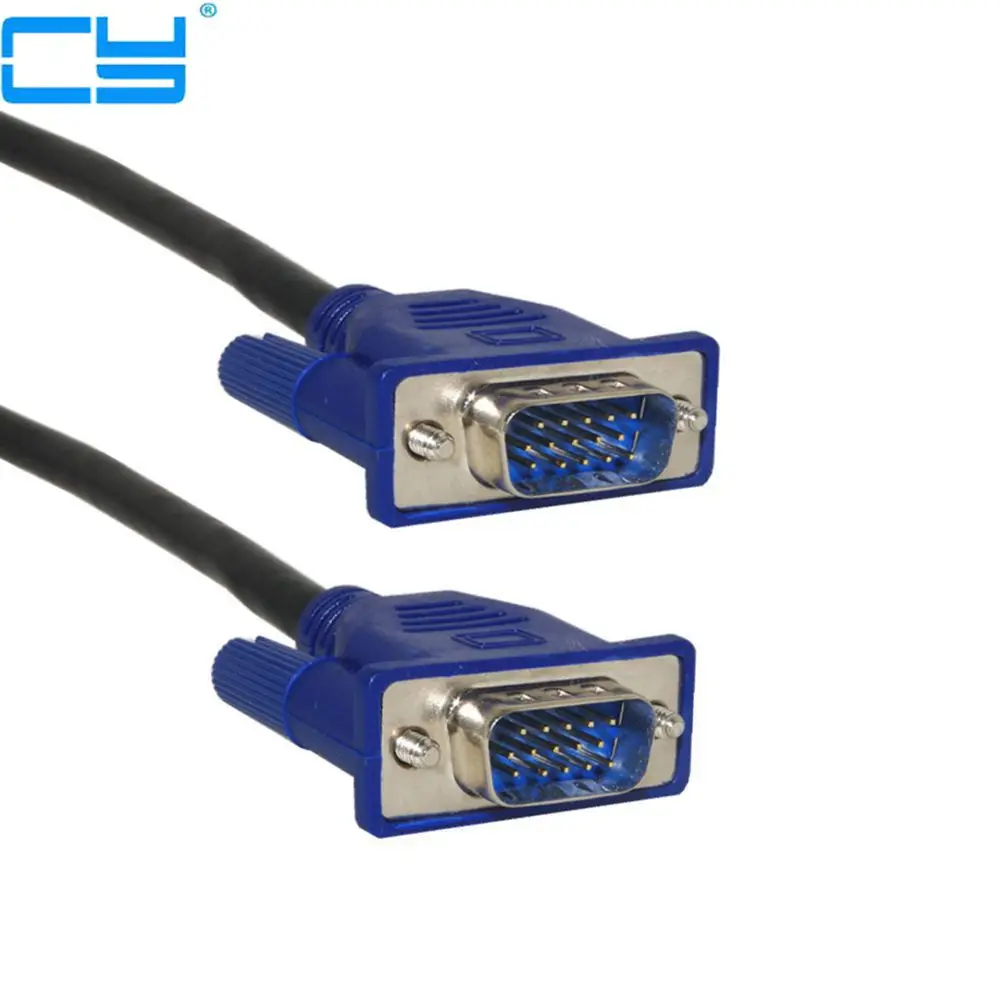 VGA кабель malebraid Экранирование Высокое качество HD tv VGA Компьютер ТВ дисплей сигнальный кабель 0,3 м/0,5 м/1,5 м/3 м