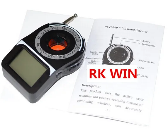 Антишпионский Лазерный беспроводной детектор сигнала CC309 с экраном 1 6 дюйма