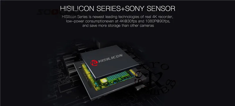 SOOCOO F500 4K wifi экшн Спортивная камера Ультра HD Водонепроницаемая подводная видеокамера DV