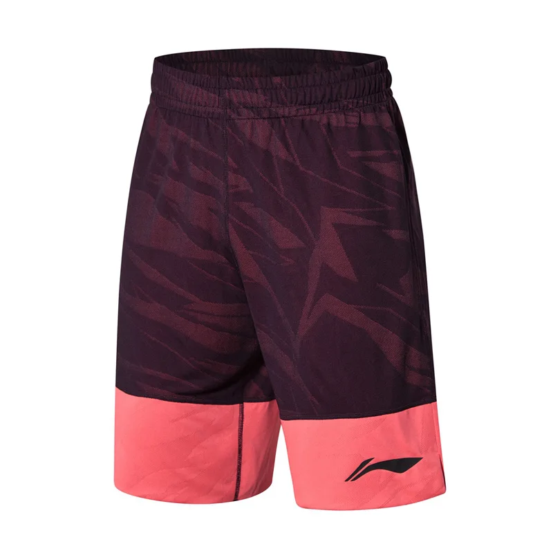 AAPN287-1H Li-Ning мужские спортивные шорты для баскетбола, тонкие, полиэстер, дышащие, удобные, с подкладкой, спортивные шорты AAPN287 MKD1594 - Цвет: AAPN287-1H