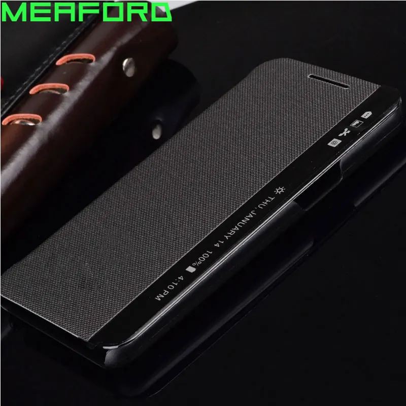 Для Fundas чехол для LG X power Smart быстрый ответ крышка боковой вид окно сна кожаный флип чехол для LG X power K220DS X power K210
