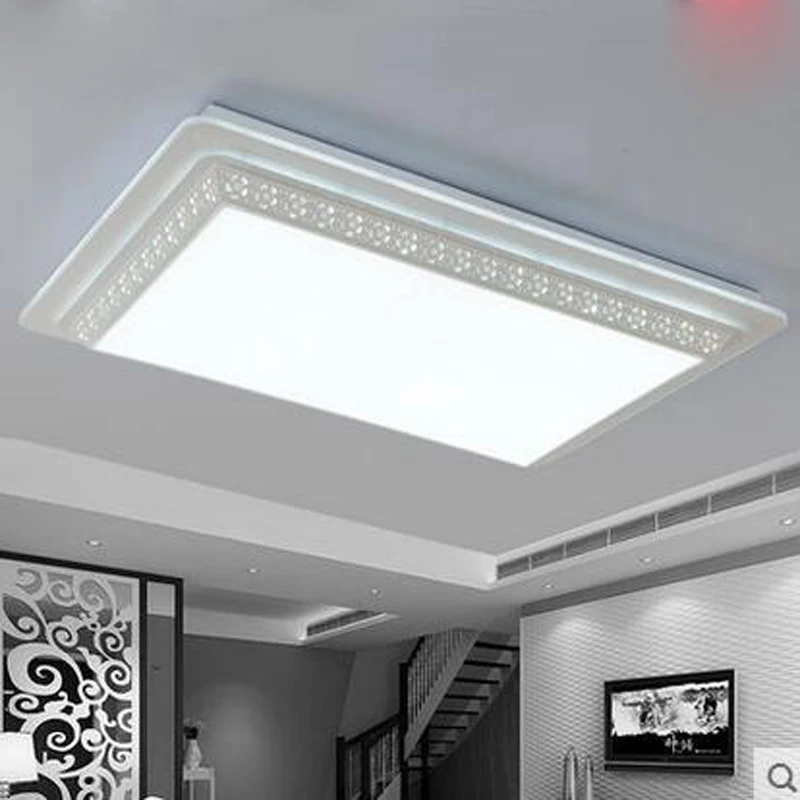 Светильники для гостиной прямоугольная атмосфера минималистичный современный