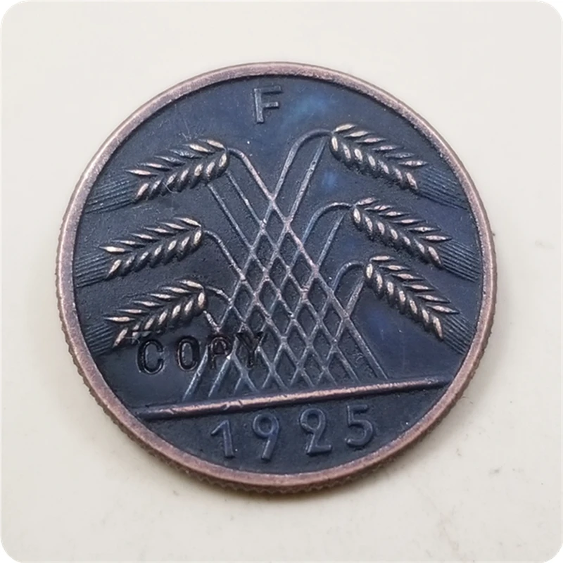 Памятные монеты коллекция произведений искусства 5 Rentenpfennig 1923 г 1925F Германия | Дом
