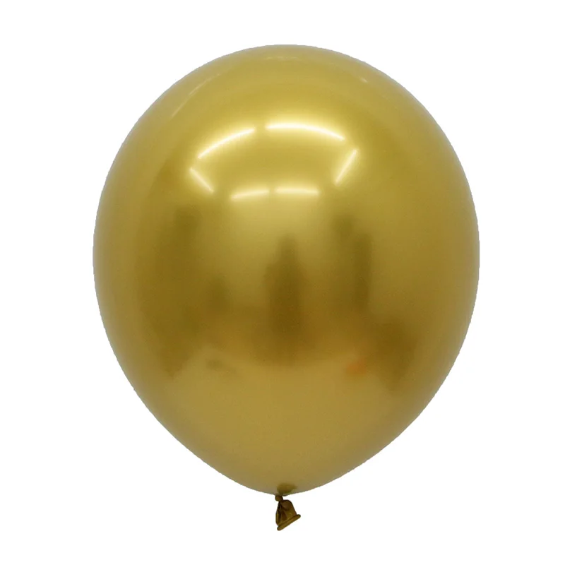 Gold 30/50/100 шт 12 дюймов шары из латекса цвета металлик на толстом жемчужный хром металлический сплав Цвета фотография Свадебная вечеринка украшения - Цвет: Gold