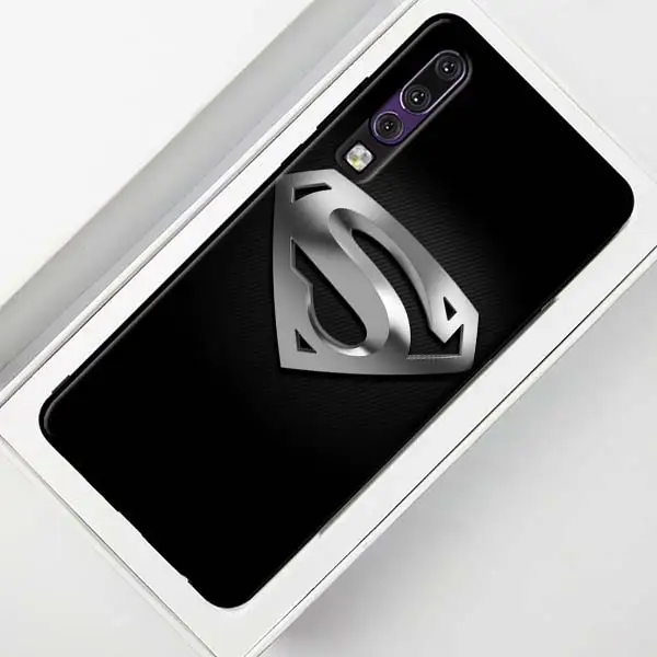Черный чехол с логотипом Marvel СУПЕРМЕНА для huawei P30 20 Pro P10 P20 P30 Lite mate 10 20 Lite P Smart Plus чехол - Цвет: 007