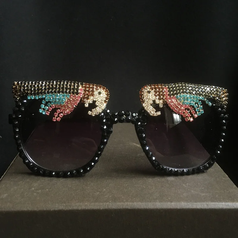 Новинка 2017 модные солнцезащитные очки в стиле барокко для женщин и девочек с
