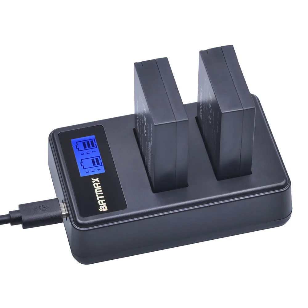 Batmax 4 шт. 1800 мАч LPE12 LP E12 камера батарея + ЖК дисплей двойной USB зарядное устройство