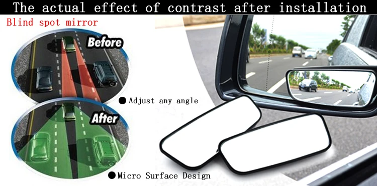 Высокое качество 2 шт./лот новый набор зеркал для слепых зон всех универсальных