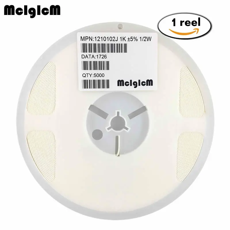 MCIGICM 5000 шт 1210 smd Чип резисторы 0R 10M 1/2 Вт 1R 10R 22R 33R 47R 100R 150R 220R 470R|smd chip resistor|chip resistorssmd