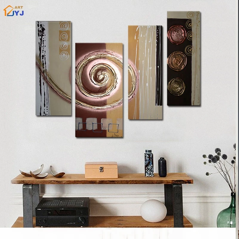 Текстура золотая линия абстрактная картина искусство на стену подарок для