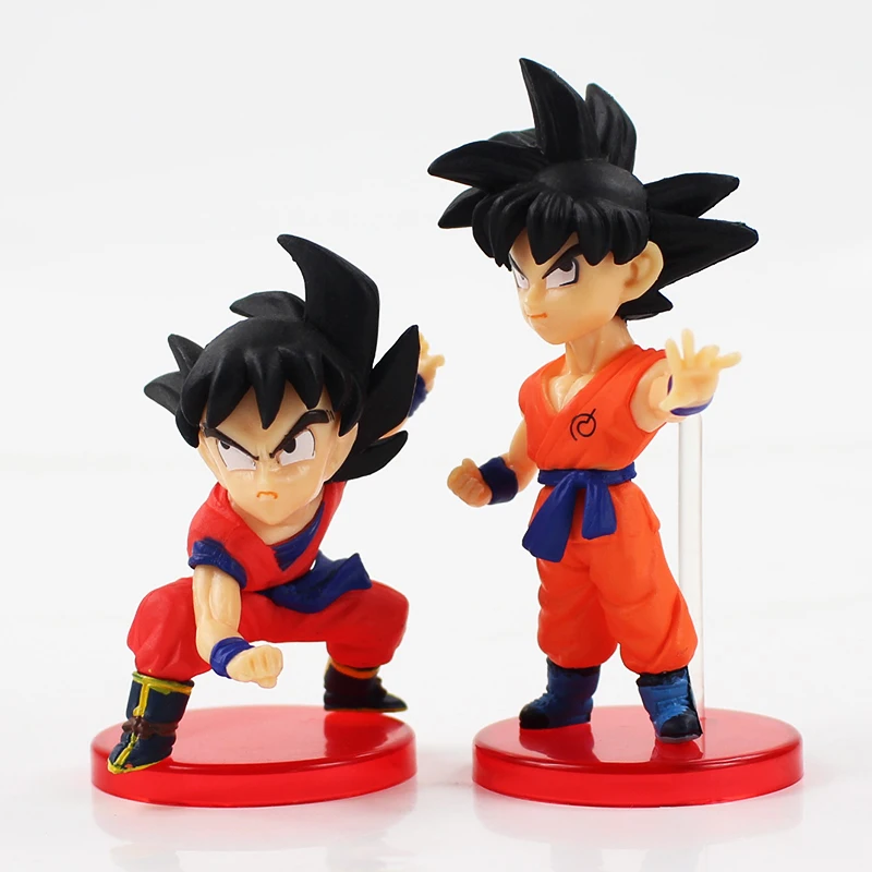 10 шт./партия Dragon Ball Z Goku фигурка игрушки Сон Гоку Супер Саян бог синий WCF детство модель игрушки Аниме детский подарок