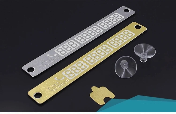 Автомобильные аксессуары светящиеся золотые/Серебристые наклейки с номером