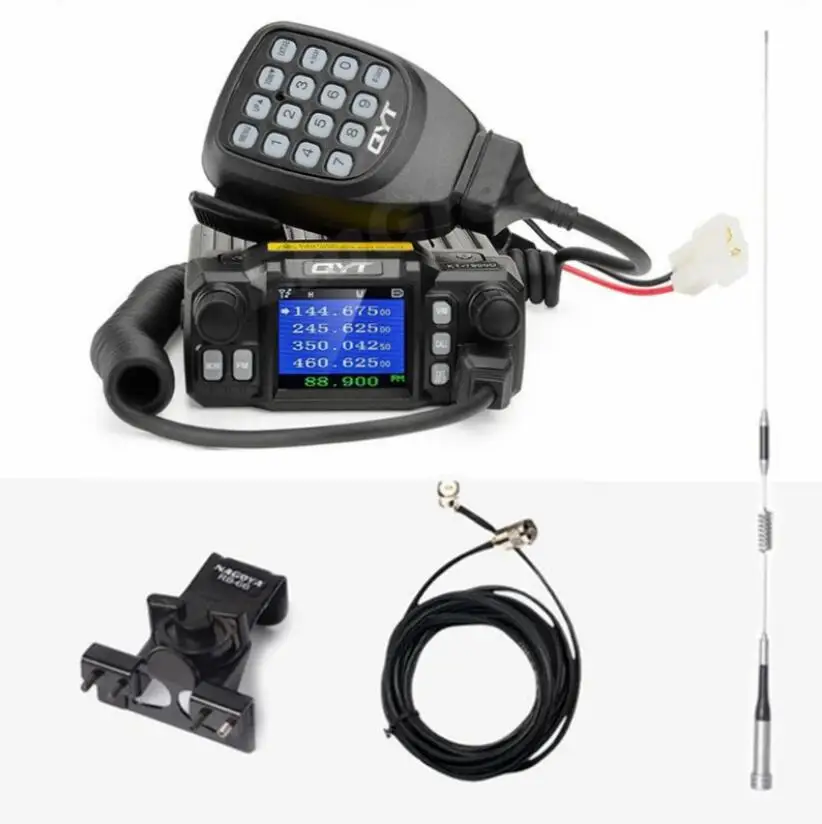 QYT KT-7900D quad band автомобильный радиоприемник 136-174 МГц &amp 220-270 МГц/350-390 400-480 RX TX 25 Вт
