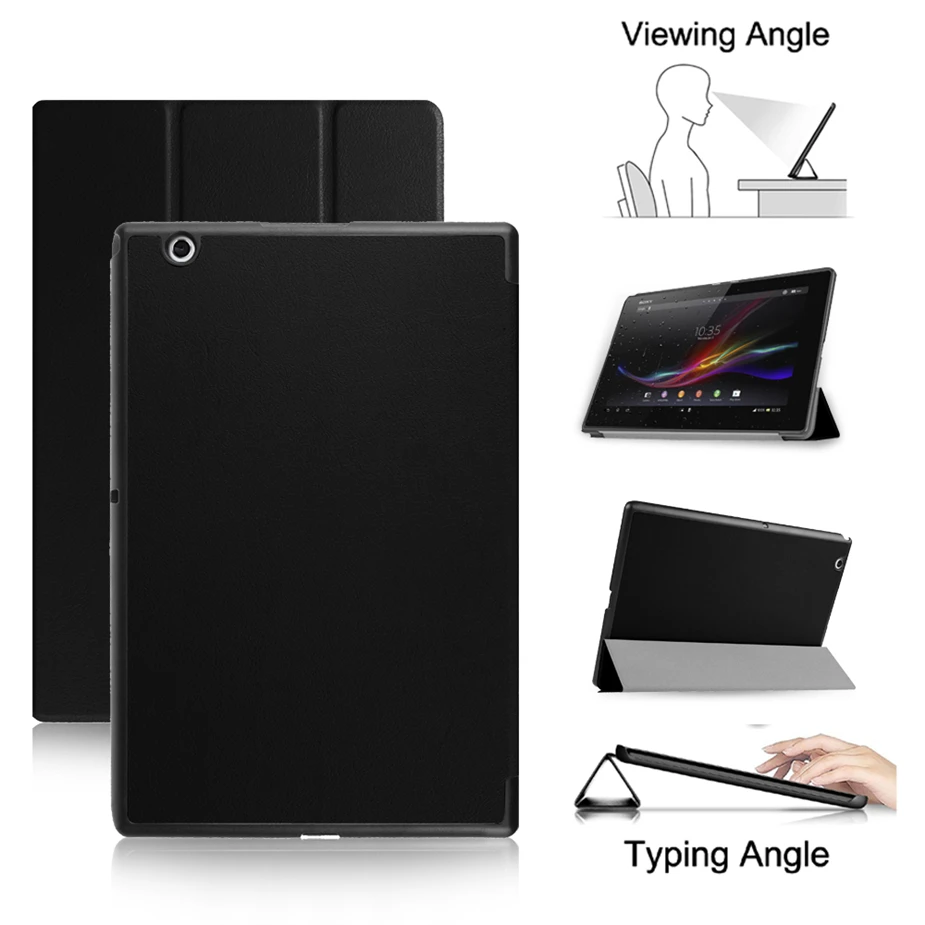 Магнитный чехол для Xperia Z4 Tablet Ультратонкий из искусственной кожи с подставкой Sony