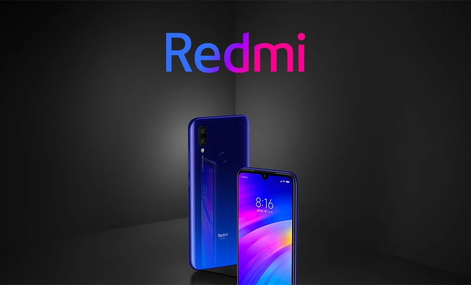 Глобальная версия, Xiaomi Redmi 7, 3 ГБ+ 32 ГБ, Восьмиядерный процессор Snapdragon 632, 4000 мАч, 6,26 дюйма, 19:9, полноэкранный, 12МП+ 2МП, мобильный телефон