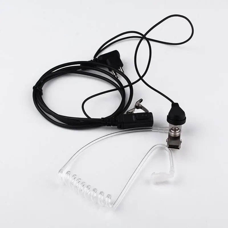 2 Pin PTT MIC гарнитура Тайное Акустическая трубка In ear наушник для Kenwood TYT Baofeng UV 5R BF 888S CB