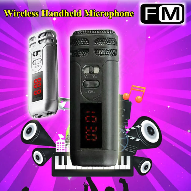Мини ручной микрофон реверберации беспроводной fm для гида громкоговоритель