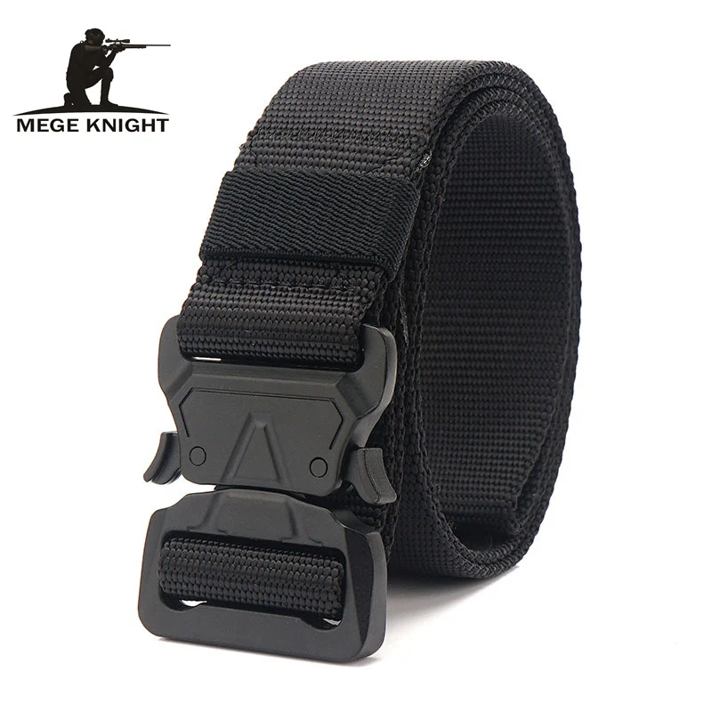 Тактический ремень MEGE усиленный гофрированный нейлоновый охотничий аксессуар