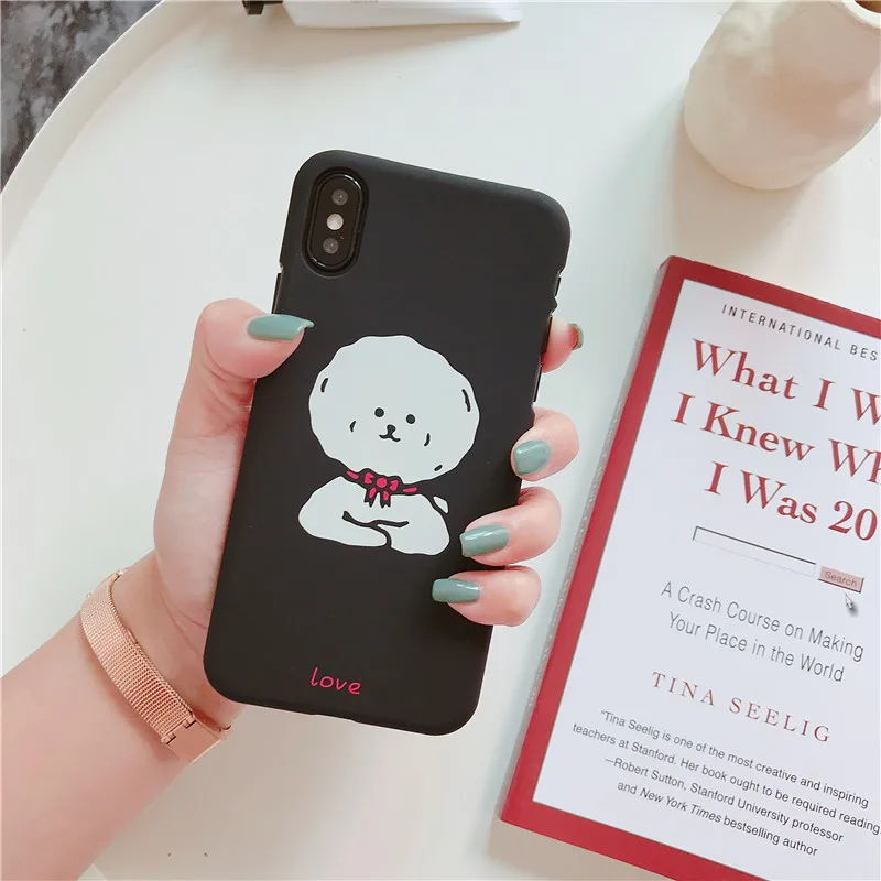 Прекрасный шпиц корейский стиль телефон чехол для iPhone 6 Puls S 7 8 X Чехлы