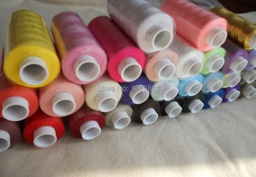 33 цвета смешанные 400 ярдов каждый полиэстер ручной/машинный набор нитей для шитья