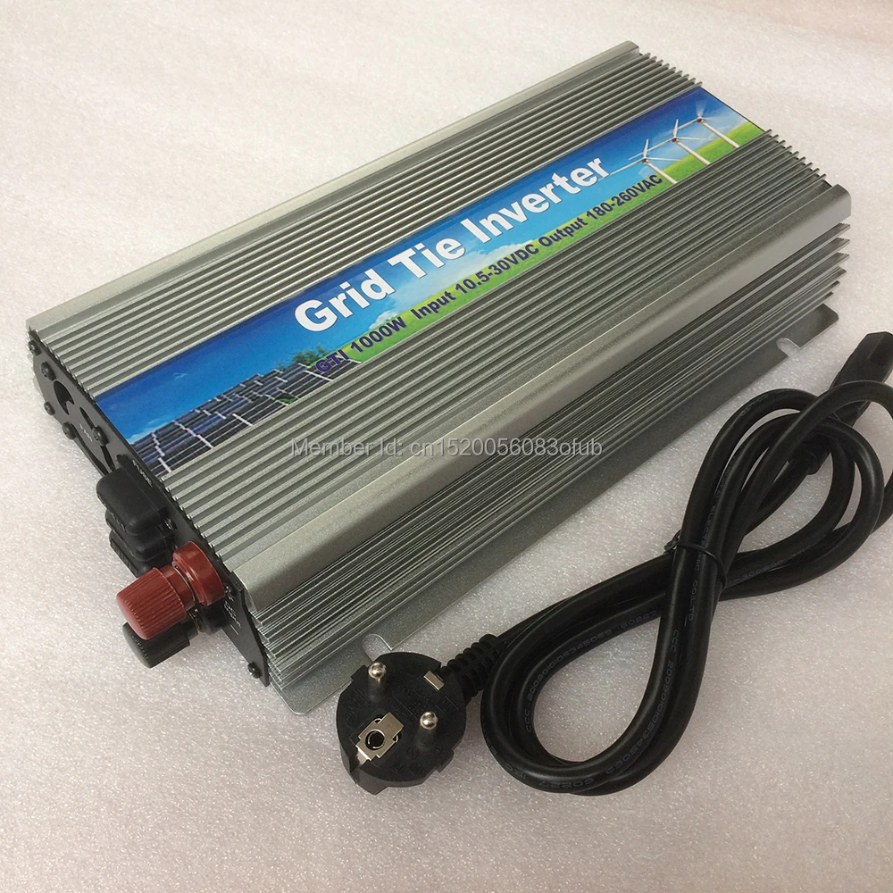 Слежением за максимальной точкой мощности, 1000W солнечный Grid-Tie инвертор для 18 в Панели Солнечные с немодулированным синусоидальным сигналом DC10.5-28V для AC110/220 V 50/60HZ Солнечный Мощность инвертор