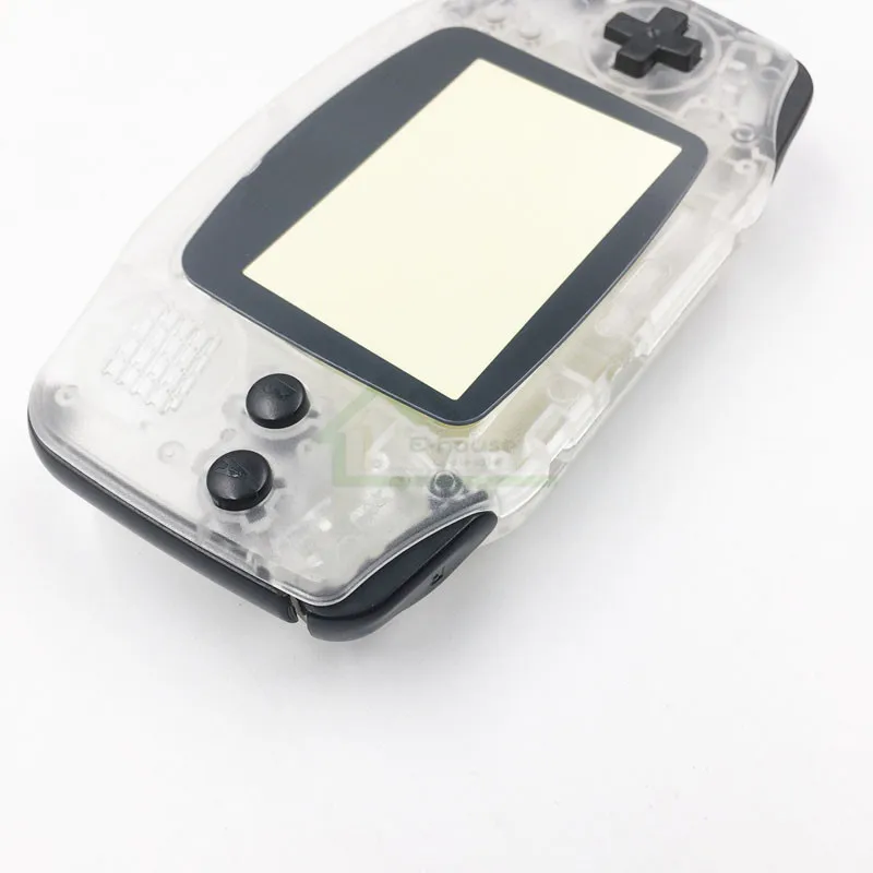 С черной кнопкой прозрачный корпус для Gameboy Advance GBA чехол замены с пластиковым