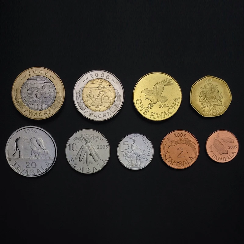 

9pcs Malawi coin 100% original coin Not circulated free shipping