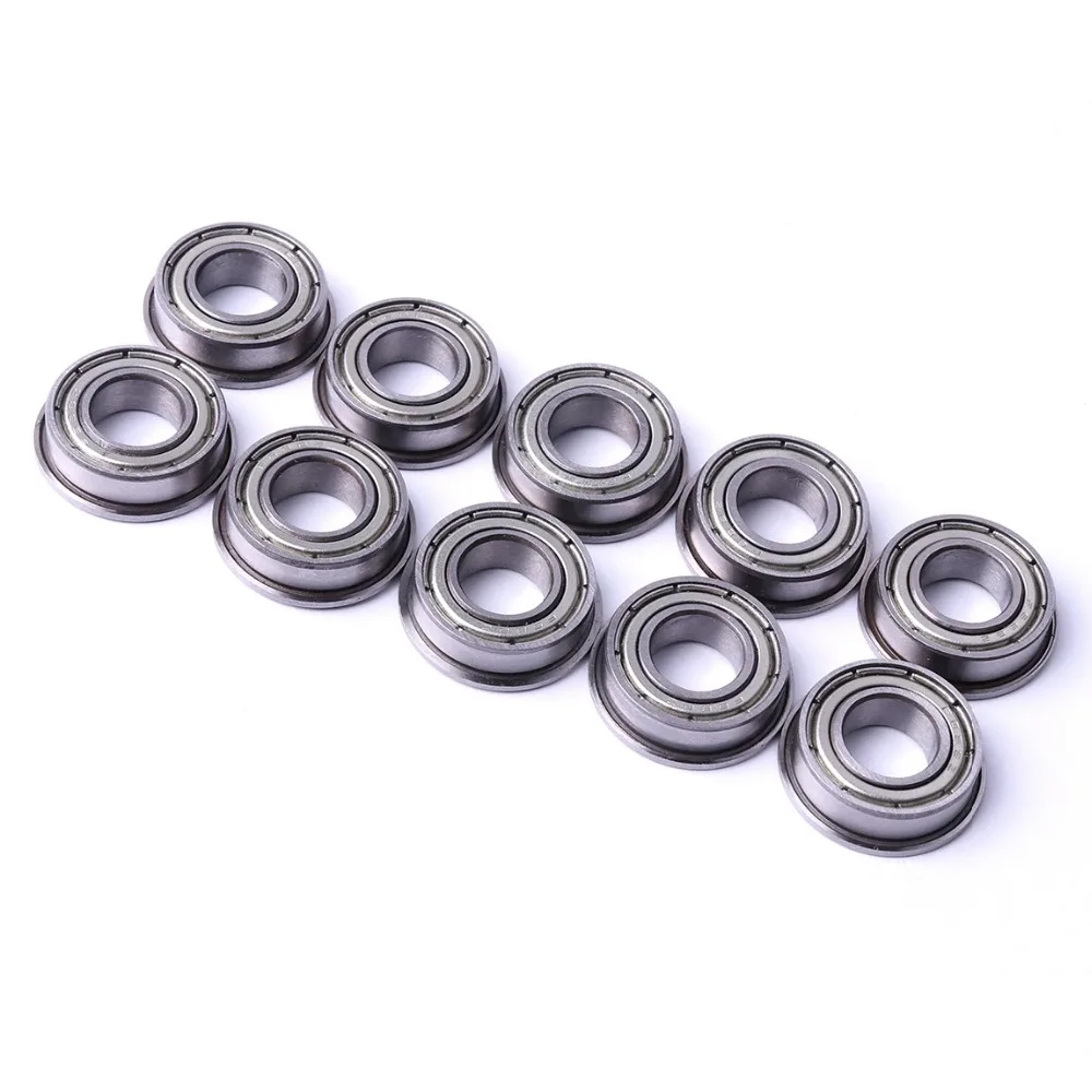 6 шт Подшипниковая сталь F683ZZ-F688ZZ F605ZZ F6800ZZ F6801ZZ 3/4/5/6/8/10/12 мм металлический экранированный Миниатюрный фланцевый-упорные шариковые подшипники