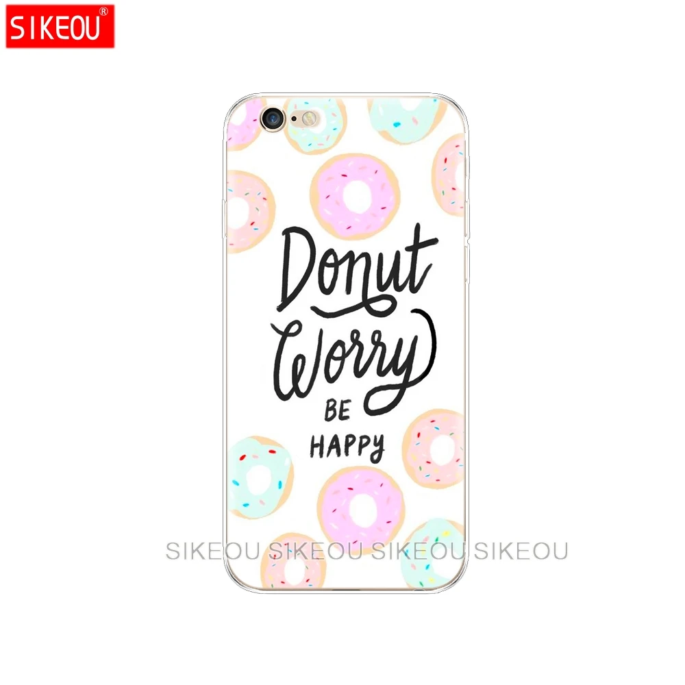 Силиконовый чехол для телефона Iphone 6X8 7 6s 5 5s SE Plus 10 XR XS Max с надписью Think Be Happy