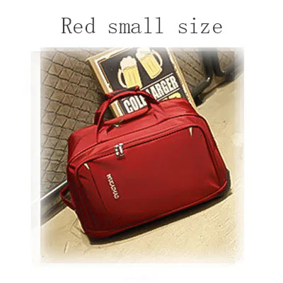 Red small Новая Водонепроницаемая дорожная сумка для ручной клади, толстый стильный чемодан на колесиках, багаж на колесиках для женщин и мужчин, дорожные сумки, чемодан с колесиками - Цвет: Red small