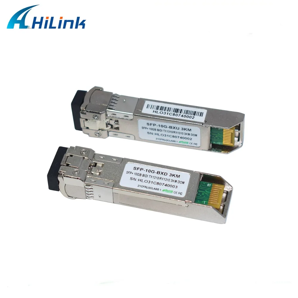 5 пар/набор hilinktech 10 ГБ/сек. для программирования в производственных условиях+ Bi-направленный приемопередатчик, 3 км 1310/1310nm 10G bidi SFP LC/оптический патч-корд, DDM