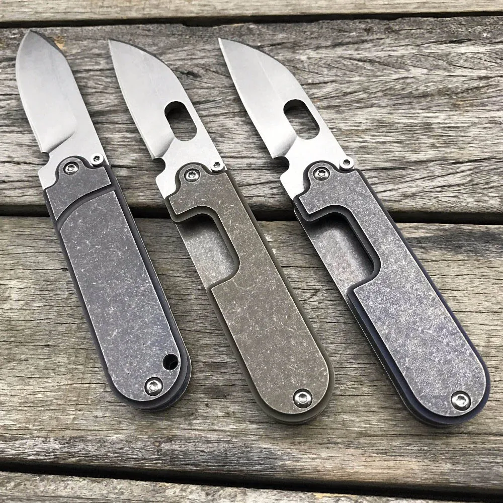 Складной мини-нож LDT Bean S35VN лезвие титановая ручка для мытья камня ножи ключей SR