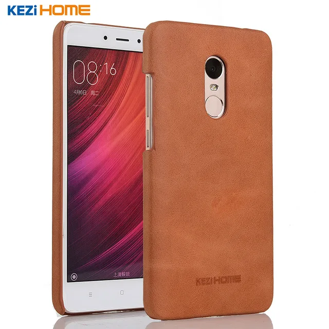 KEZiHOME Xiaomi Redmi Note 4x case Scrub Genuine Leather Hard Back Cover capa For note 4 Pro Prime Phone cases coque | Мобильные
